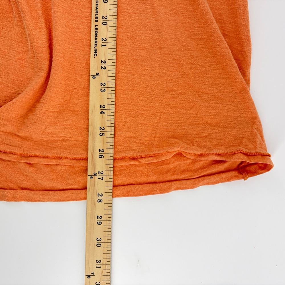 Y2K American Eagle Shirt Mens XL Orange Athletic Distressed Patch Embroidered - Picture 6 of 9